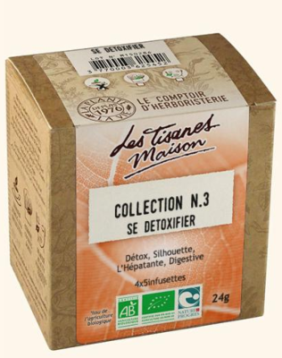 Tisane Collection n°3 se détoxifier - Les Tisanes Maison